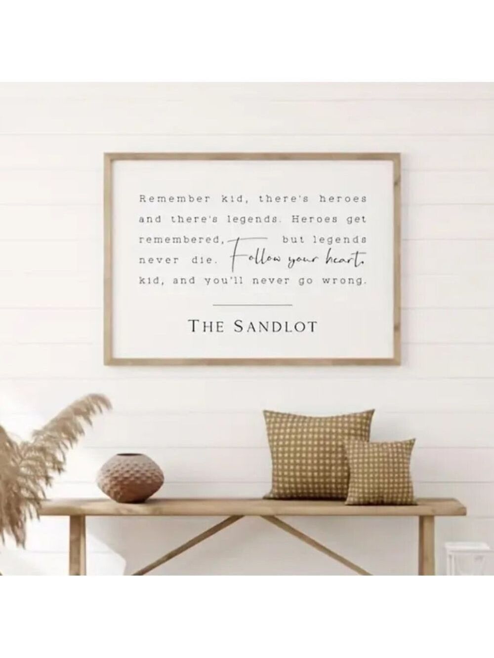 The Sandlot Nostalgia, Iconic Movie Quote Canvas Print Wall Art